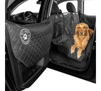 Ruff Liners Medium Dog Seat Cover, 2025 Black - As Seen on Shark Tank - Back Seat Protector for Cars, Mid-Size SUVs, & Mid-Size Trucks - Waterproof, Touch Fasteners, & Belt Slots - Sturdy Dog Hammock