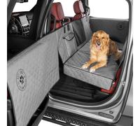 Ruff Liners XL Back Seat Extender for Dogs, Gray - As Seen on Shark Tank - Flat Bridge Platform for Full-Size Trucks, Stable Base, 400lb Support, Waterproof - Rigid Back Seat Cover for Dogs