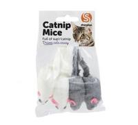 Ruff 'N' Tumble Catnip Mice - 4 per Pack - 5cm