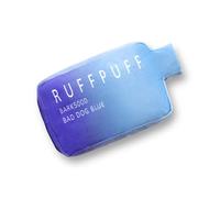 RUFF PUFF Cute Plush Dog Toy - Funny Parody Puppy Toy with Squeaker - Dog Birthday Gift (Blue)