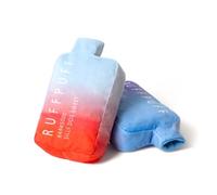 Ruff Puff Plush Dog Toys - Cute Funny Parody with Squeaker - Puppy Toys for Dog Birthday - Red, Blue