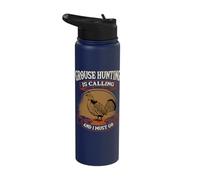 Ruffed Grouse Hunting is Calling Plump-Bird Bird Hunter Stainless Steel Insulated Water Bottle