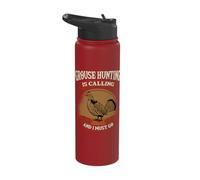 Ruffed Grouse Hunting is Calling Plump-Bird Bird Hunter Stainless Steel Insulated Water Bottle