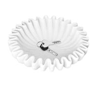 Ruffle Bowl Decoration - Decorative Fruit Bowl, Marble Bowl Decorative | Portable Food, Antique Bowl with Simulation Resin Decorations, Decorations and Decorations