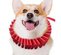 Ruffle Cat Collar, Clown Ruffle Dog Collar, Elizabethan Dog Cat Neck Collar, Adjustable Elizabethan Ruffle Collar for Christmas Holiday