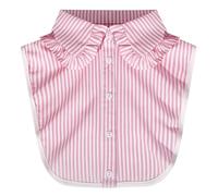 Ruffle Collar Fake Collar Detachable Dickey Half Shirts Blouse Top for Women Girls Outfits, Pink White, One Size