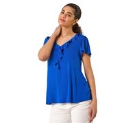 Ruffle Front Stretch Top Roman Royal 14
