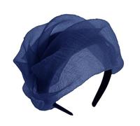 Ruffle Half Hat Headband With Adjustable Size French Hairband Hair Shaping Tool For Evening Banquet Party Props Headwear