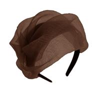 Ruffle Half Hat Headband With Adjustable Size French Hairband Hair Shaping Tool For Evening Banquet Party Props Headwear