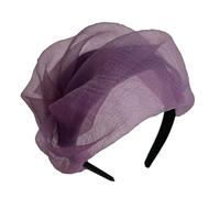 Ruffle Half Hat Headband With Adjustable Size French Hairband Hair Shaping Tool For Evening Banquet Party Props Headwear