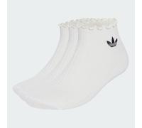 RUFFLE QUARTER SOCKS 3 PAIRS