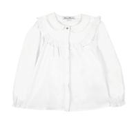 Ruffled collar blouse White 4 years