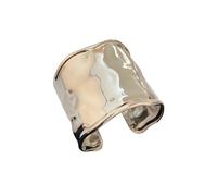 Ruffled Design Arm Jewelry Iron Made 52g Light Fashion Accessory Her Daily Use Ideal Present Circular Open Armlet