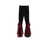Ruffled Flared Trousers - female - Babylon - Wide Trousers - Multicolor - M - Trousers M
