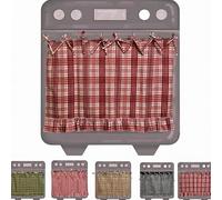 Ruffled Oven Skirt Handcrafted Cotton Fabric for Kitchen Decor - for versatile Appliance Cover Tie Closure 30x21.5 Inch(Pink)