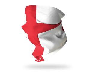 RUFFNEK England / St Georges Flag Snood Scarf - Red/White