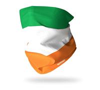 Ruffnek FLAG OF IRELAND/IRISH TRICOLOUR FLAG/Trídhathach na hÉireann - Multifunctional Headwear Neck warmer, Snood tube scarf - Men & Women