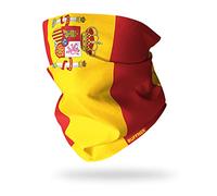 Ruffnek FLAG OF SPAIN SNOOD NECK GAITER/Bandera de España/la Rojigualda - Multifunctional Headwear Neck warmer/Snood tube - One Size