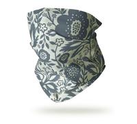 RUFFNEK Flower Print Snood Tube Scarf - Blue/Grey