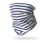Ruffnek French Blue Breton Stripe Multifunctional Neck Gaiter Snood