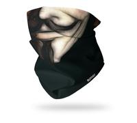 RUFFNEK Guy Fawkes Face Snood Tube Scarf - Black
