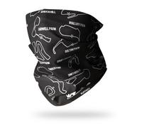 Ruffnek Motorcycle Circuits Biker Snood Neck Gaiter Multifunctional Tube Scarf For Motorbikes, Outdoors And Travel
