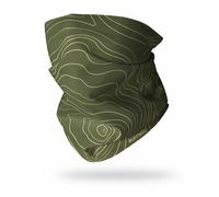 RUFFNEK Mountain Contours Green Hiking Snood - green