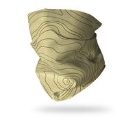 RUFFNEK Mountain Contours Sand / Stone Hiking Snood - Beige