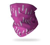 Ruffnek PINK REFLECTIVE HI VISIBILITY NECK GAITER TUBE SCARF Multifunctional Neckwarmer, beanie hat - Designed for safety - Men, Women & Children