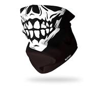 Ruffnek SKULL FACE Multifunctional Sport scarf, Neckwarmer, Motorbike/Biker snood, Ski Neck Tube - One Size for Men, Women & Children