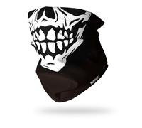 RUFFNEK Skull Face Snood Tube Scarf - Black