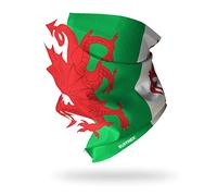 Ruffnek WELSH FLAG/FLAG OF WALES/BANER CYMRU/Y DDRAIG GOCH Multifunctional Headwear Neck warmer Neck Gaiter, Snood, Bandana, Biker mask - for men, women and children - One size