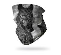 RUFFNEK Wild Spirit Snood Tube Scarf - Black/Grey