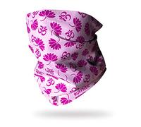 Ruffnek YOGA Multifunctional Snood Scarf/Tube Neck warmer/Headband/Hairband - The Crown Chakara - One Size, for Women