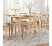 Rufford Dining Set - 2-4 Seater - 80cm-120cm - 4 Chairs - Oak