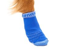 RUFFWEAR Bark'n Boot Socks for Dogs, Small Dog Socks for under Dog Shoes & Dog Boots, Set of 4 Comfortable, Quick-Drying & Reinforced Dog Walking Socks, Size S, Blue Pool