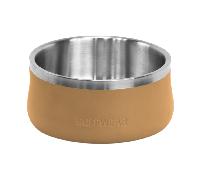 Ruffwear Basecamp Bowl, Stainless Steel Dog Bowl, Lightweight & Portable for Dog Treats, Food & Water, Non Slip & Dishwasher Safe Non Spill Container, Cattail Tain, Large 1.6 Litre Capacity