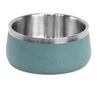 Ruffwear Basecamp Bowl, Stainless Steel Dog Bowl, Lightweight & Portable for Dog Treats, Food & Water, Non Slip & Dishwasher Safe Non Spill Container, River Rock Green, Large 1.6 Litre Capacity