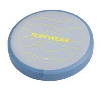 RUFFWEAR Camp Flyer Dog Toy, 2-in-1 Flexible & Puncture-Resistant Throw Catch Flying Disc and Bowl for Pets, Outdoor Long Distance Game Designed Specially for Dogs, Waterproof & Safe, Polar Blue