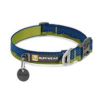 RUFFWEAR Crag Dog Collar, Reflective and Comfortable Collar for Everyday Use, Green Hills, 20"-26"