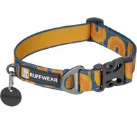 RUFFWEAR Crag Medium Dog Collar with Aluminium V-Ring, Adjustable Length, Comfortable, Premium w. Dog Lead Attachment Ring, 36-51cm, Canyon Oxbow