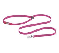 RUFFWEAR Flagline Dog Lead - Multi Use 1.9m Hands Free Dog Leash, No Pull Adjustable & Heavy Duty, Anti Tangle, Hand or Waist Belt, Alpenglow Pink