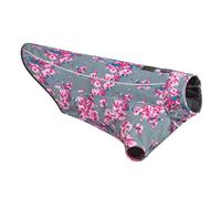 RUFFWEAR Fleece Dog Coat, Climate Changer Windproof & Fast Drying Zipped Jacket with Sleeves, for Cold Weather, Very Large Breeds, Blossom Pink/Grey - X-Large (91-107cm)