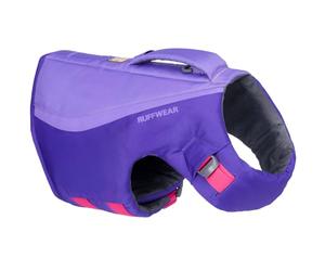 RUFFWEAR Float Coat Dog Life Jacket, Premium Swimming Safety Vest with Handle, Optimial Bouyancy and High Visibility Reflective Trim, for Boating and Water Sports, Purple Lily, X-Large