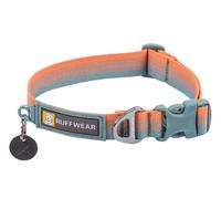 RUFFWEAR Front Range Collar, Large Dog Collar with Aluminium V-Ring, Adjustable Length Pet Dog Collar, Comfortable Soft Fabric, Animal Collar with Dog Lead Attachment Ring, 51-66cm, Spring Fade