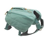 RUFFWEAR Front Range Day Pack, X-Large Dog Harness with Pockets & Handle, 2 Lead Attachment Points & Reflective Trim, Size L/XL 81-107cm, River Rock Green