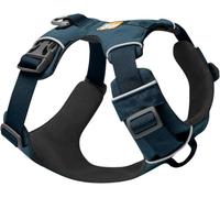 RUFFWEAR Front Range Dog Harness, Reflective Padded No Pull Harness, Blue Moon, Medium