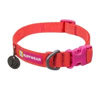 Ruffwear Front Range Flex Dog Collar, Ultra Lightweight & Soft, Comfortable & Strong Pet Collar, Engineered Knit Adjustable Size with Aluminum V-ring for Dog Lead, Rose Violet, Size Medium 36-51cm
