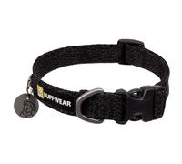 Ruffwear Front Range Flex Dog Collar, Ultra Lightweight & Soft, Comfortable & Strong Pet Collar, Engineered Knit Adjustable Size with Aluminum V-ring for Dog Lead, Basalt Grey, Size Large 51-66cm