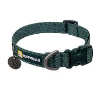 Ruffwear Front Range Flex Dog Collar, Ultra Lightweight & Soft, Comfortable & Strong Pet Collar, Engineered Knit Adjustable Size with Aluminum V-ring for Dog Lead, Deep Teal, Size Large 51-66cm